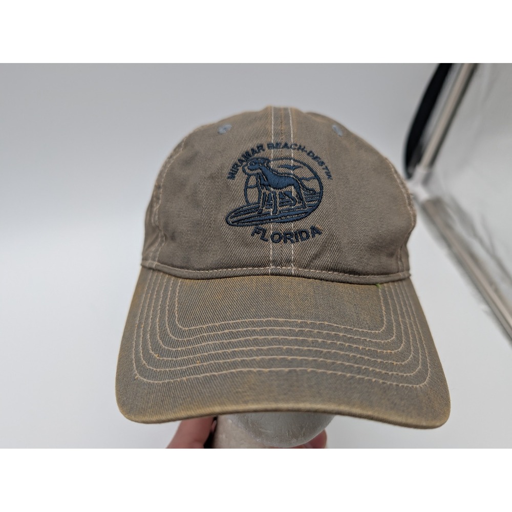 DK Caps Miramar Beach Destin Florida Hat Brown Adjustable Baseball Cap